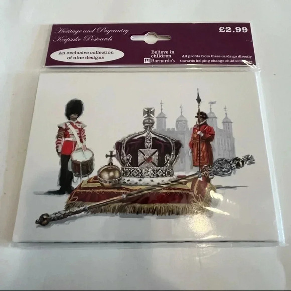 Heritage Keepsake Postcard Set NEW Lot Of 9 Cards London England UK Union Jack - Picture 1 of 7